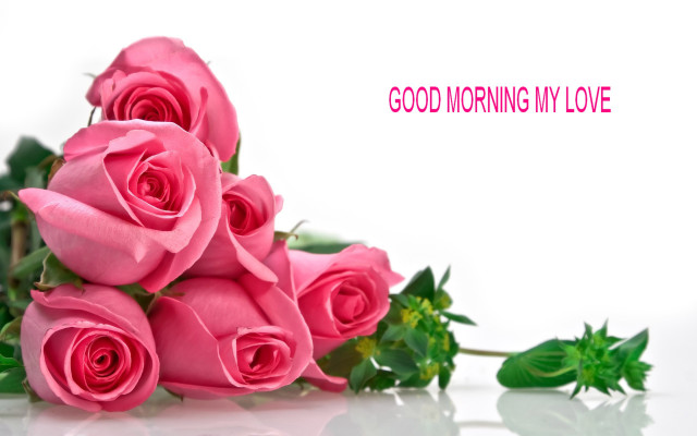 Pink roses bouquet table white free wallpaper - medium preview image
