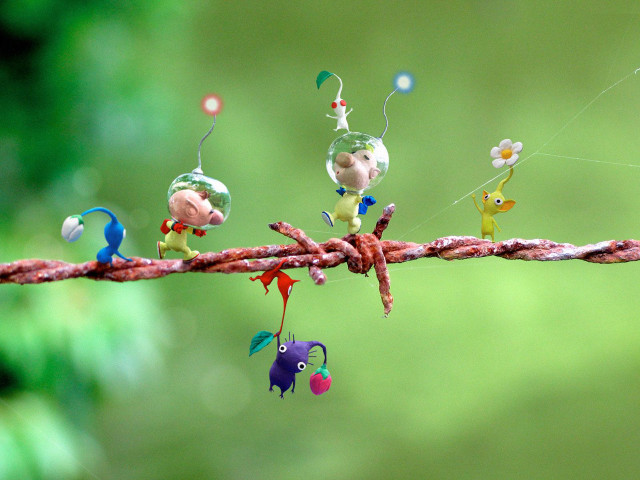 Tiny toy animals rope green #2 free wallpaper - medium preview image