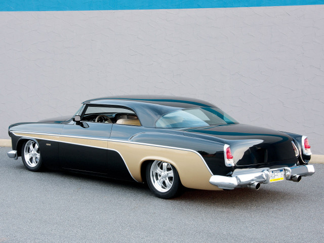 Black gold car parked street free wallpaper - medium preview image