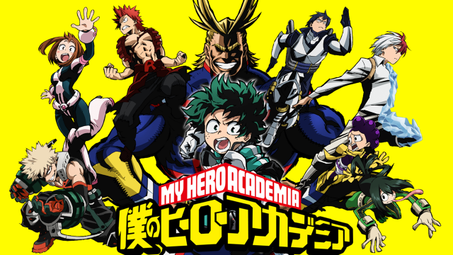 Anime group myhero academy yellow free wallpaper - medium preview image