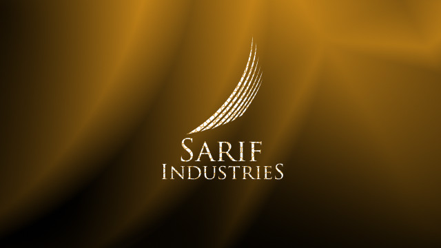 Gold background white logo sarif free wallpaper - medium preview image