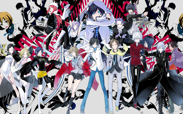 Anime group wall characters arms free wallpaper for desktop - medium preview image