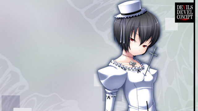 Woman white dress hat sword #2 free wallpaper - medium preview image