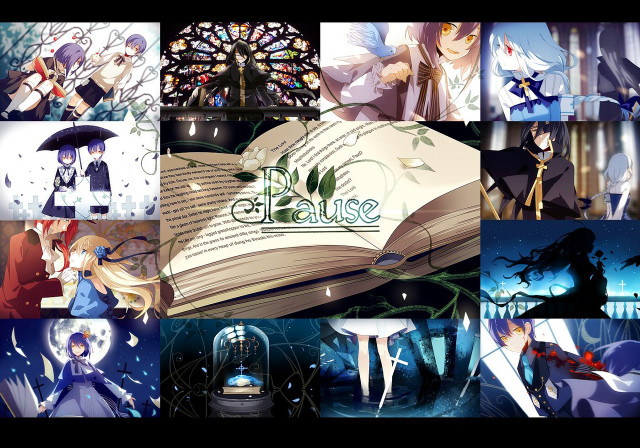 Anime collage book tree please free wallpaper - medium preview image