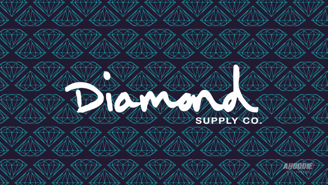 Blue diamond supply logo pattern free wallpaper - medium preview image