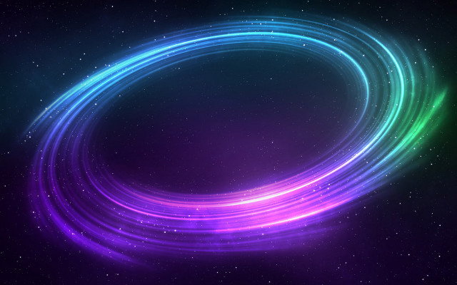Neon lights starry sky space #2 free wallpaper - medium preview image