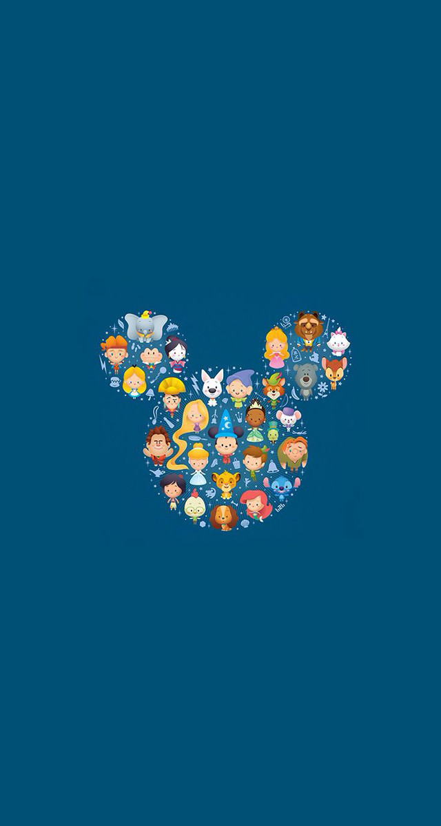Mickey mouse avatars blue background free wallpaper - medium preview image