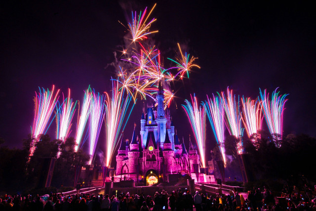 Castle fireworks night people celebration #2 free wallpaper - medium preview image