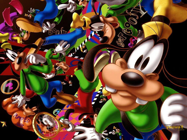 Cartoon group goofy faces friends free wallpaper - medium preview image