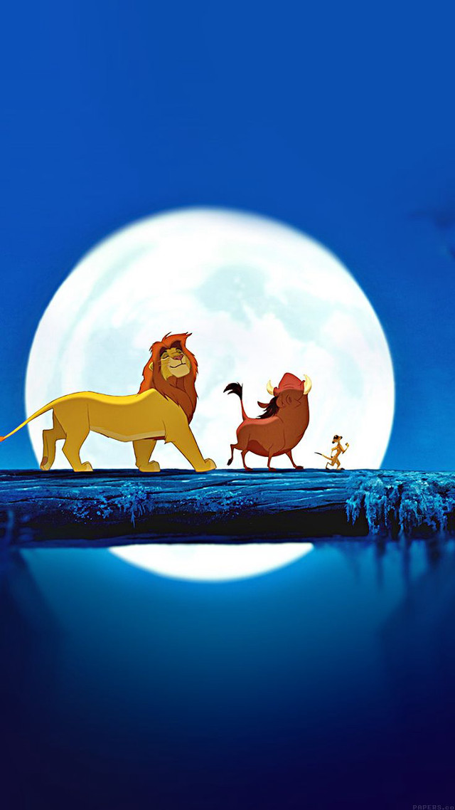 Lion dog hill full moon free wallpaper - medium preview image