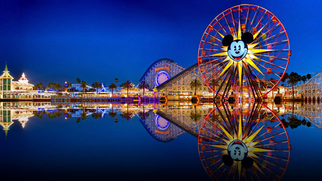 Ferris wheel mickey mouse night #2 free wallpaper - medium preview image