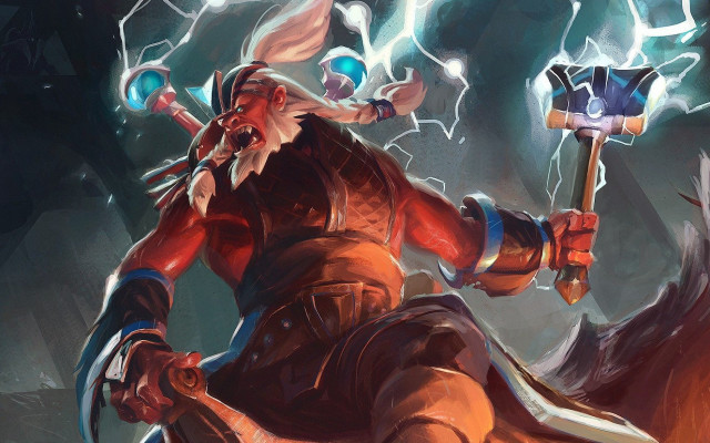 Man hammer horse lightning brom free wallpaper - medium preview image