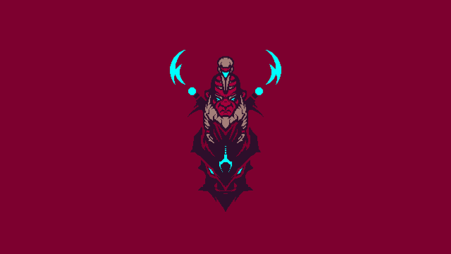 Red bull horns head red free wallpaper - medium preview image