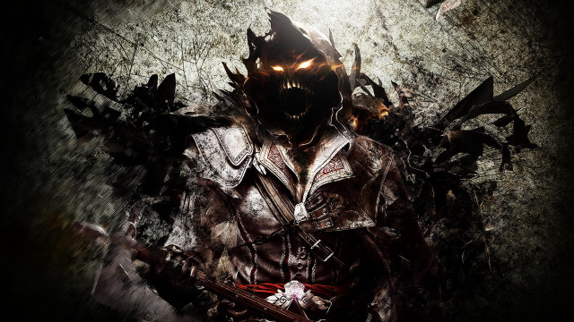 Demonic man sword demon face free wallpaper - medium preview image