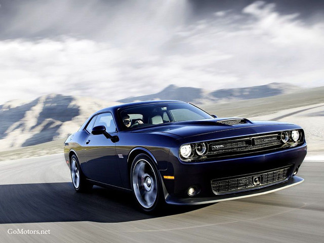 Blue dodge car driving road free wallpaper - medium preview image