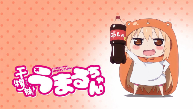Girl holding soda bottle caption free wallpaper - medium preview image