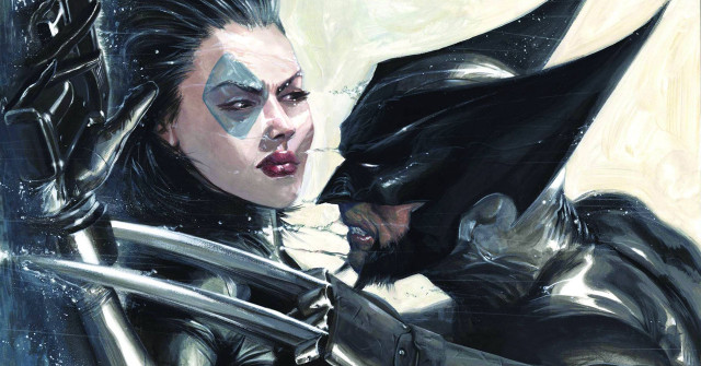Batman catwoman kissing hands together free wallpaper - medium preview image