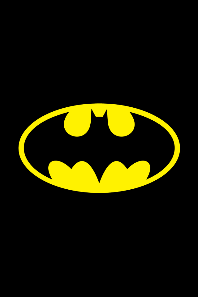 Batman symbol black background yellow #2 free wallpaper - medium preview image