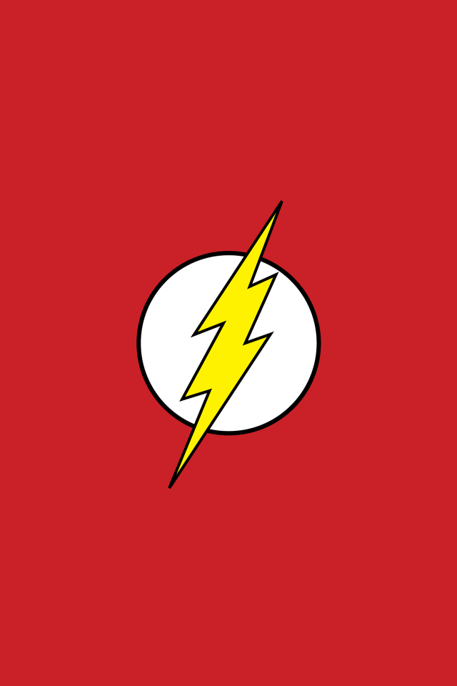 Flash logo red background white free wallpaper - medium preview image