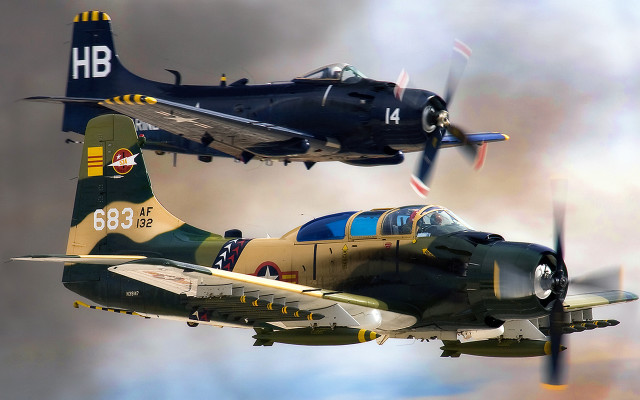Fighter jet sky smoke clouds free wallpaper - medium preview image