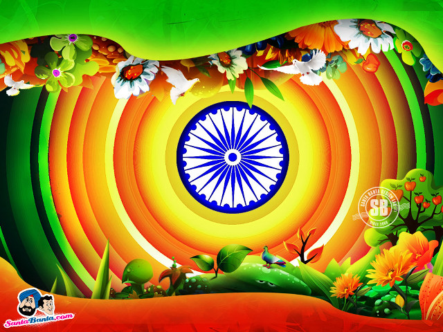 Colorful wheel of life flower free wallpaper - medium preview image
