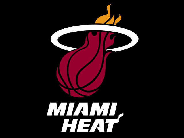 Miami heat logo red basketball free wallpaper - medium preview image