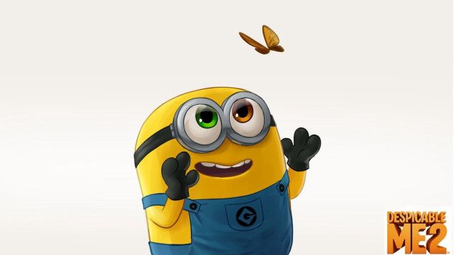 Cartoon character flying butterfly background free wallpaper - medium preview image