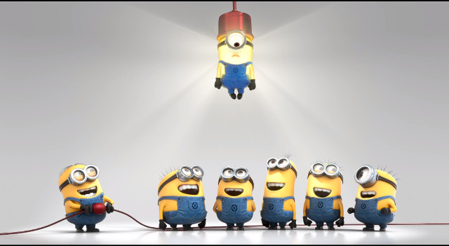 Minions despicable me scene group free wallpaper - medium preview image