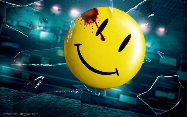 Smiley face balloon knife broken free wallpaper - medium preview image