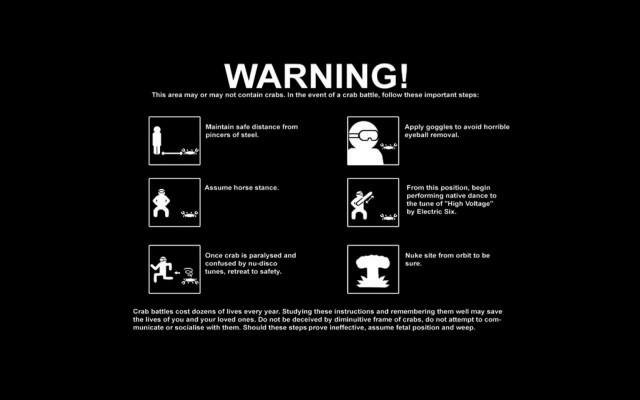 Warning sign dark room instructions free wallpaper - medium preview image