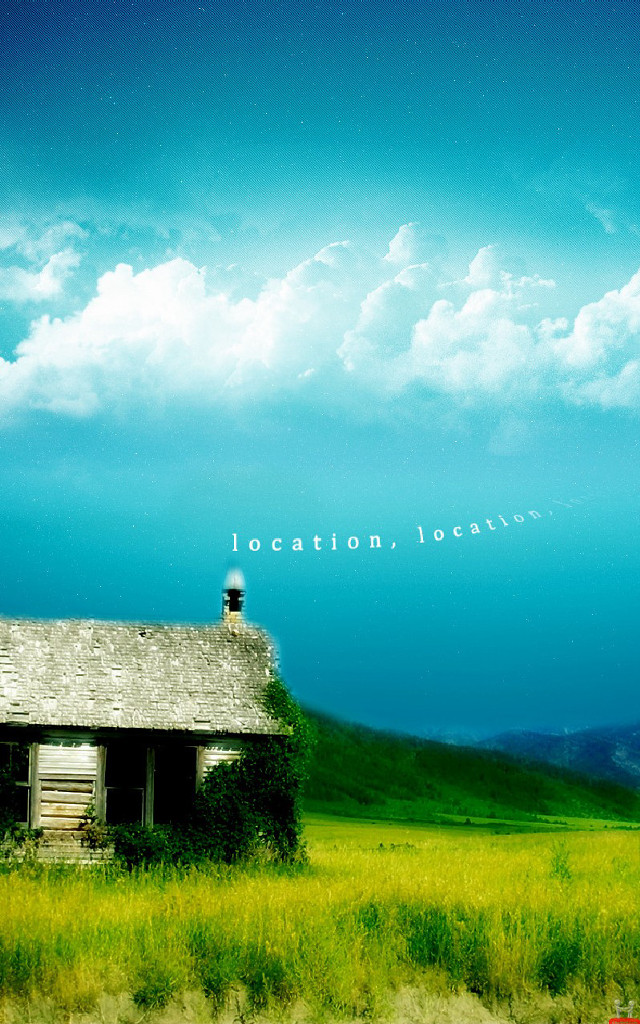 House field sky background message free wallpaper - medium preview image