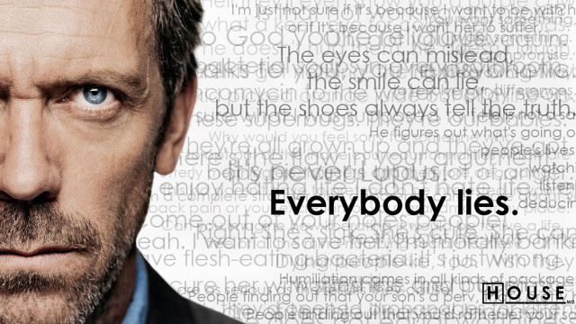 Man beard suit everybody lies free wallpaper - medium preview image