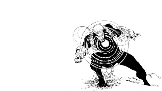 Yoga man circle hands air free wallpaper - medium preview image