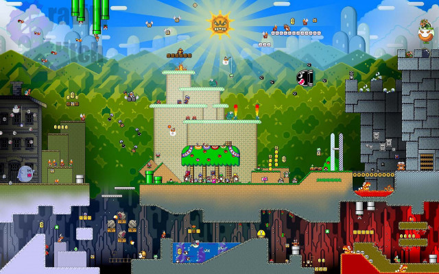 Game levels colors shapes variety free wallpaper - medium preview image