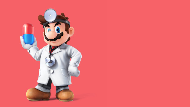 Cartoon character holding blue red free wallpaper - medium preview image
