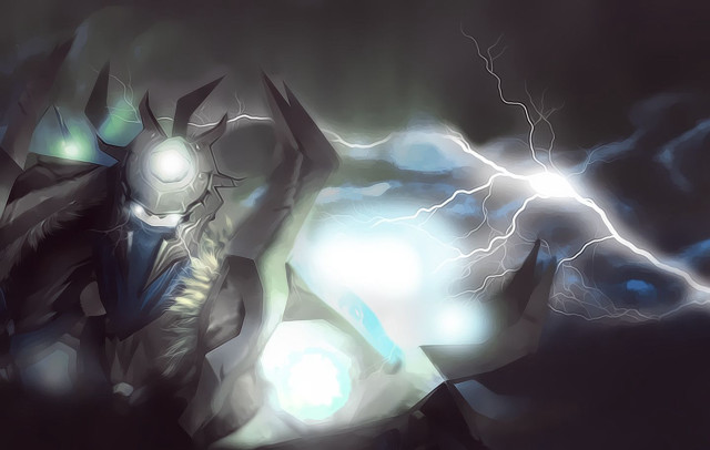 Man suit lightning bolt dark free wallpaper - medium preview image