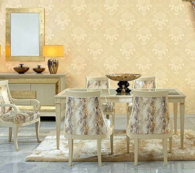 Dining room table chairs mirror free wallpaper - medium preview image