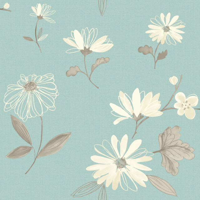 Blue floral background arts crafts free wallpaper - medium preview image