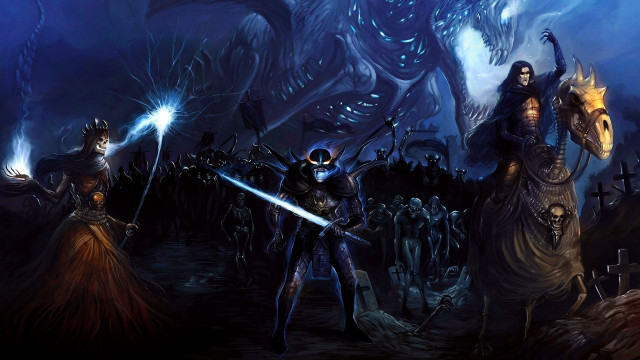 Dark fantasy group alien demon free wallpaper - medium preview image