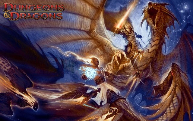 Dragon attack man horse sword free wallpaper - medium preview image