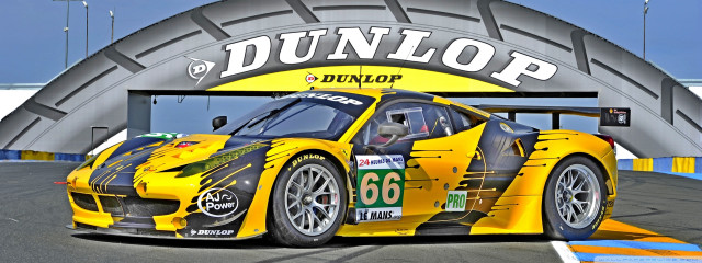 Yellow race car tunnel of free wallpaper - medium preview image
