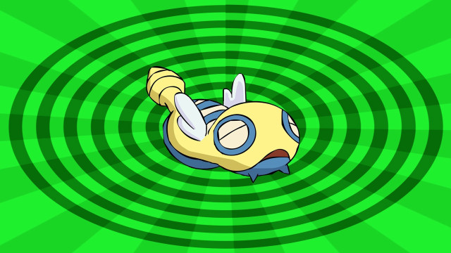 Cartoon character flying green vortex free wallpaper - medium preview image