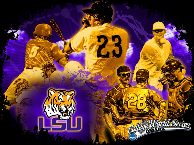 Baseball players tiger purple background free wallpaper - medium preview image