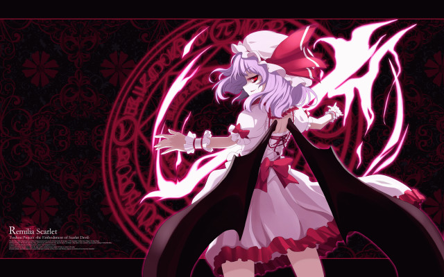 Anime pinkhair blackcape whitedress redhat free wallpaper - medium preview image