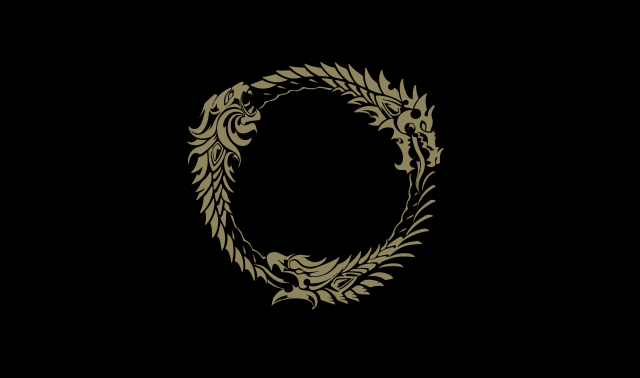 Black gold floral letter o free wallpaper - medium preview image