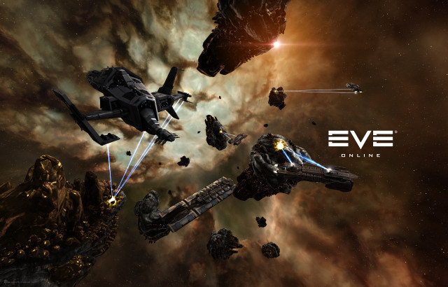 Spaceships flying through space stars free wallpaper - medium preview image