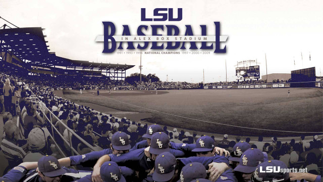 Lsu baseball team huddle stadium free wallpaper - medium preview image