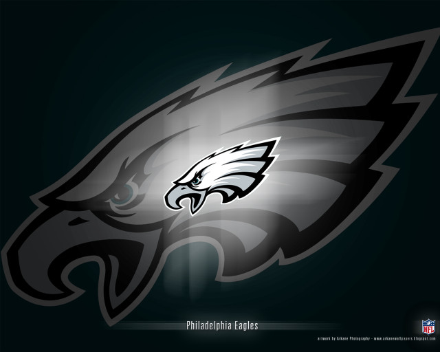 Eagles logo light shine black free wallpaper - medium preview image