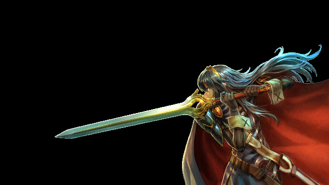 Woman sword cape head hand free wallpaper - medium preview image