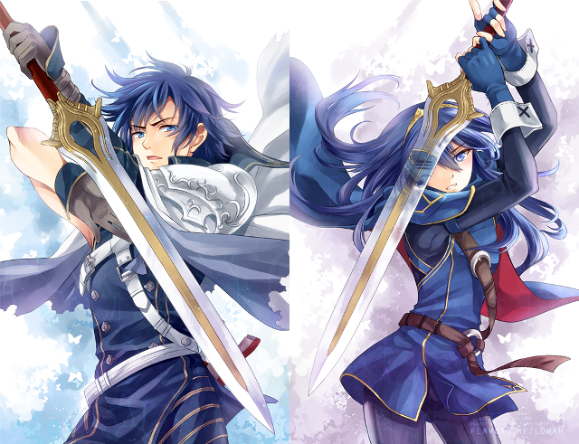 Anime characters swords holding fighting #4 free wallpaper - medium preview image